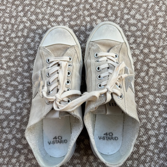 Golden Goose V-Star Sneakers with silver star and pearl suede - size 40 - Picture 3 of 9